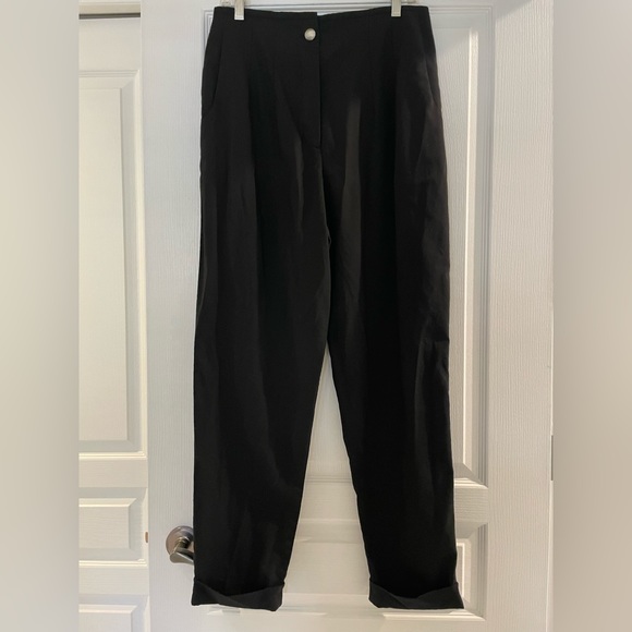 ESCADA Laurél High Waisted Wool Tapered Hem Pants German size 42/US 12/L - Picture 1 of 5